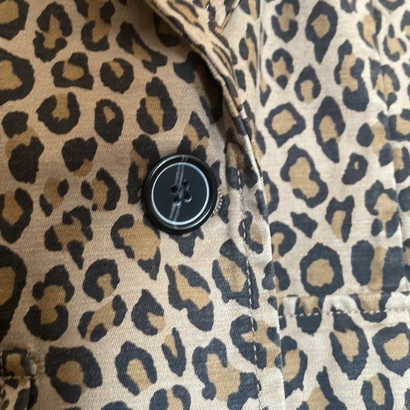 Nili Lotan Leopard Print Addison Single Button Closure Front Flap Blazer - Picture 6 of 9
